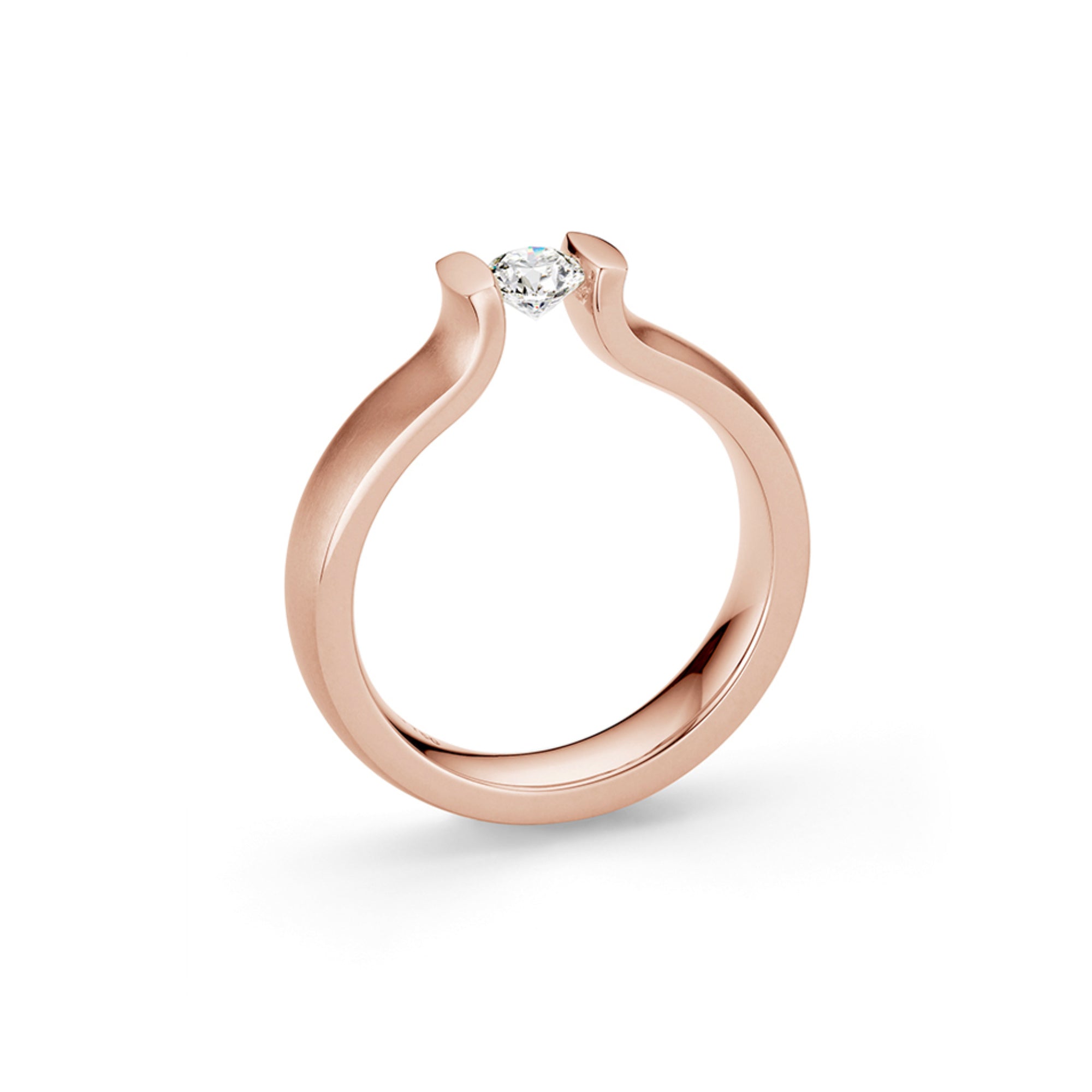 Niessing Spannring® Lucia - N321921-4mm-0.5ct (5ct-fvs1-satin-sug) mit Diamant