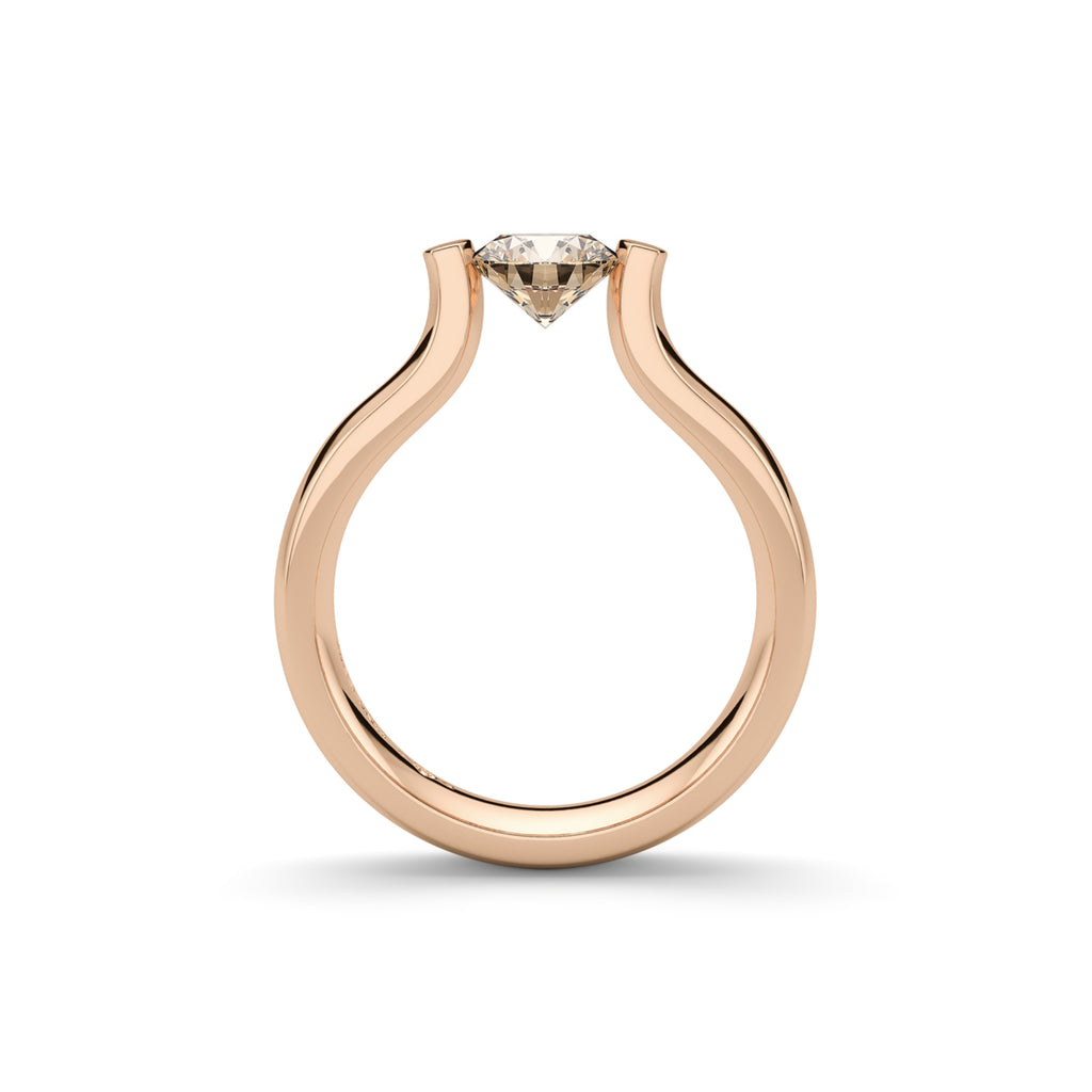 Niessing Spannring Lucia (N321921-5mm-1ct-cinnamon-gloss-cr) mit Diamant