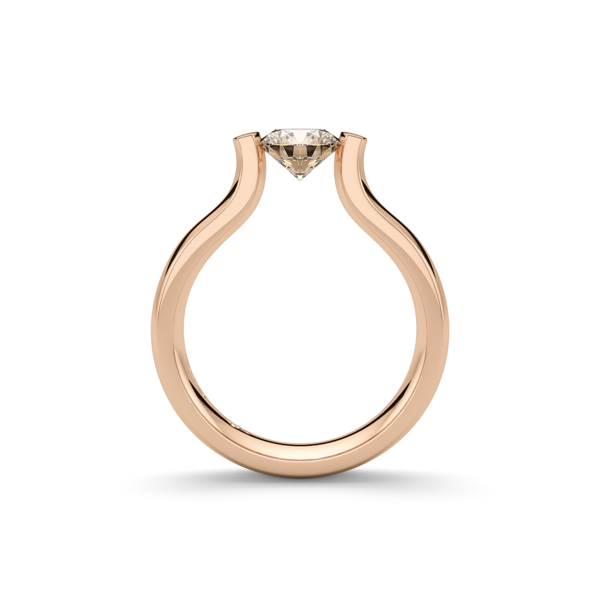 Niessing Spannring Lucia (N321921-5mm-1ct-cinnamon-gloss-cr) mit Diamant
