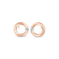 Niessing Spannring® Ohrstecker - N354924-12mm-0.16ct (16ct-satin-cr) mit Diamant