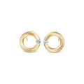 Niessing Spannring® Ohrstecker - N354924-12mm-0.16ct (16ct-satin-cy) mit Diamant