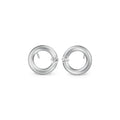 Niessing Spannring® Ohrstecker - N354924-12mm-0.16ct (16ct-satin-pt) aus Platin mit Diamant