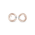 Niessing Spannring® Ohrstecker - N354924-12mm-0.16ct (16ct-satin-rw) mit Diamant