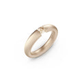 Niessing Spannring® Oval - N141793-0.25ct (25ct-cinnamon-satin-rw) mit Diamant