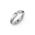 Niessing Spannring® Oval - N141793-0.25ct (25ct-gloss-pt) aus Platin mit Diamant