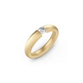 Niessing Spannring® Oval - N141793-0.25ct (25ct-satin-cy) mit Diamant