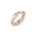 Niessing Spannring® Oval - N141793-0.25ct (25ct-satin-rw) mit Diamant