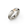 Niessing Spannring® Oval - N141793-0.5ct (5ct-cinnamon-gloss-fg) mit Diamant
