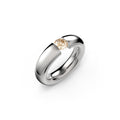 Niessing Spannring® Oval - N141793-0.5ct (5ct-cinnamon-gloss-pt) aus Platin mit Diamant
