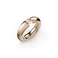 Niessing Spannring® Oval - N141793-0.5ct (5ct-cinnamon-gloss-rw) mit Diamant