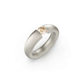 Niessing Spannring® Oval - N141793-0.5ct (5ct-cinnamon-satin-fg) mit Diamant