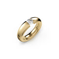 Niessing Spannring® Oval - N141793-0.5ct (5ct-gloss-cy) mit Diamant