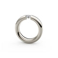 Niessing Spannring® Oval - N141793-0.5ct (5ct-gloss-fg) mit Diamant