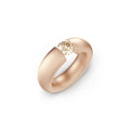 Niessing Spannring® Oval - N141793-0.7ct (7ct-cinnamon-satin-cr) mit Diamant