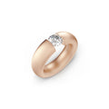 Niessing Spannring® Oval - N141793-0.7ct (7ct-fvs1-satin-cr) mit Diamant