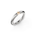 Niessing Spannring® Rund - N141792-3.1mm-0.25ct (25ct-cinnamon-gloss-pt) aus Platin mit Diamant