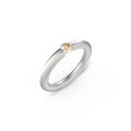 Niessing Spannring® Rund - N141792-3.1mm-0.25ct (25ct-cinnamon-satin-pt) aus Platin mit Diamant