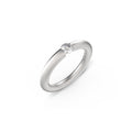 Niessing Spannring® Rund - N141792-3.1mm-0.25ct (25ct-fvs1-satin-pt) aus Platin mit Diamant
