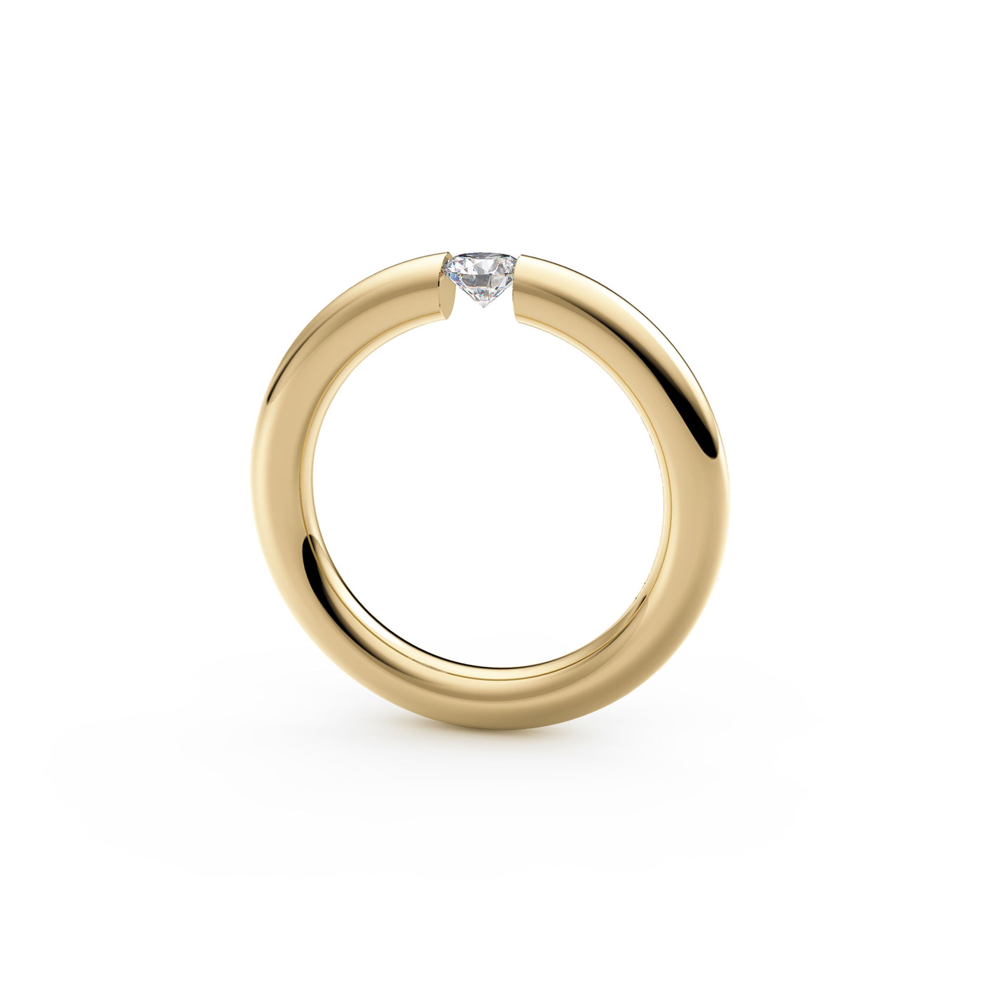 Niessing Spannring Rund - N141792-3.1mm-0.25ct (25ct-gloss-cy) mit Diamant