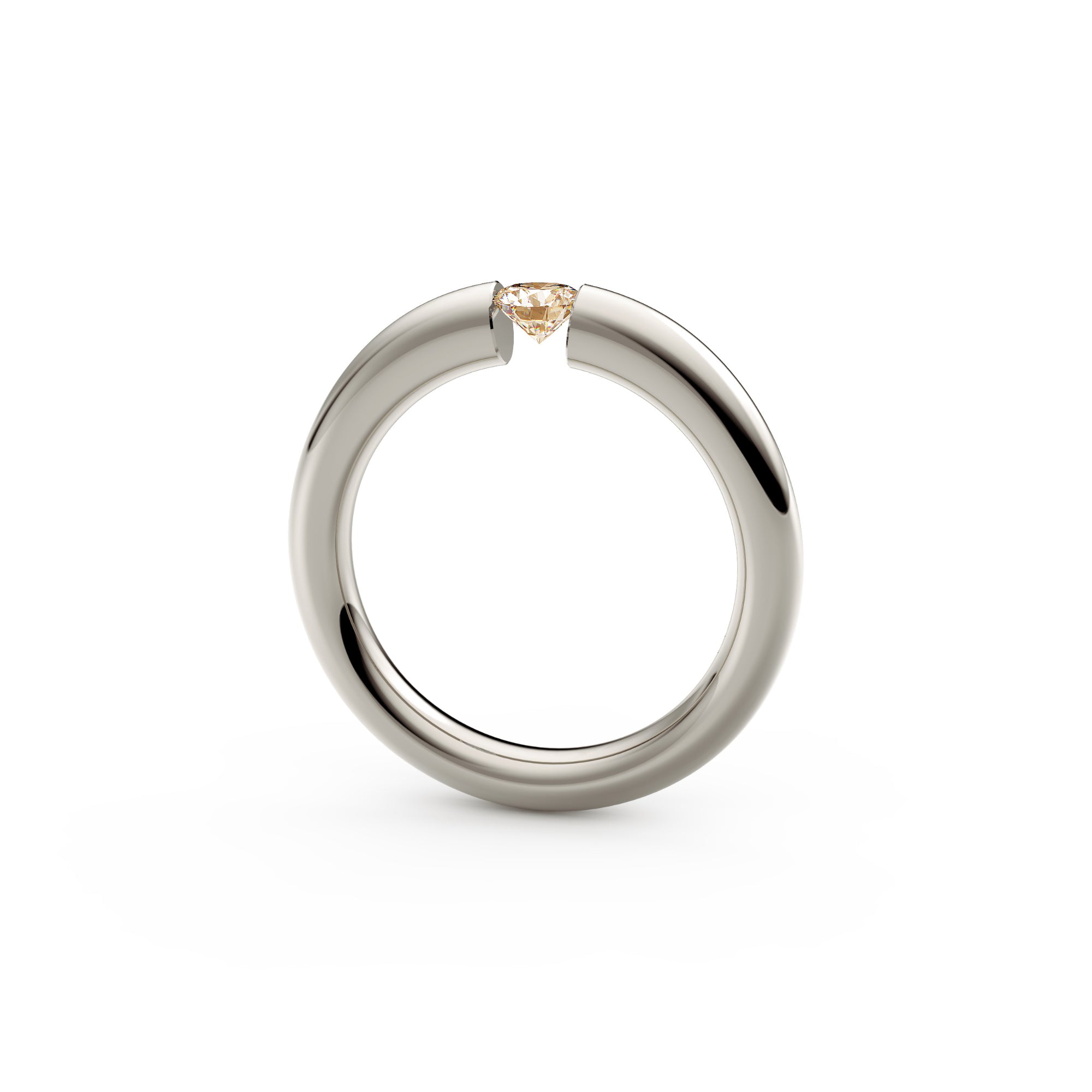 Niessing Spannring® Verlauf - N141790-3.3mm-0.25ct (25ct-cinnamon-gloss-fg) mit Diamant