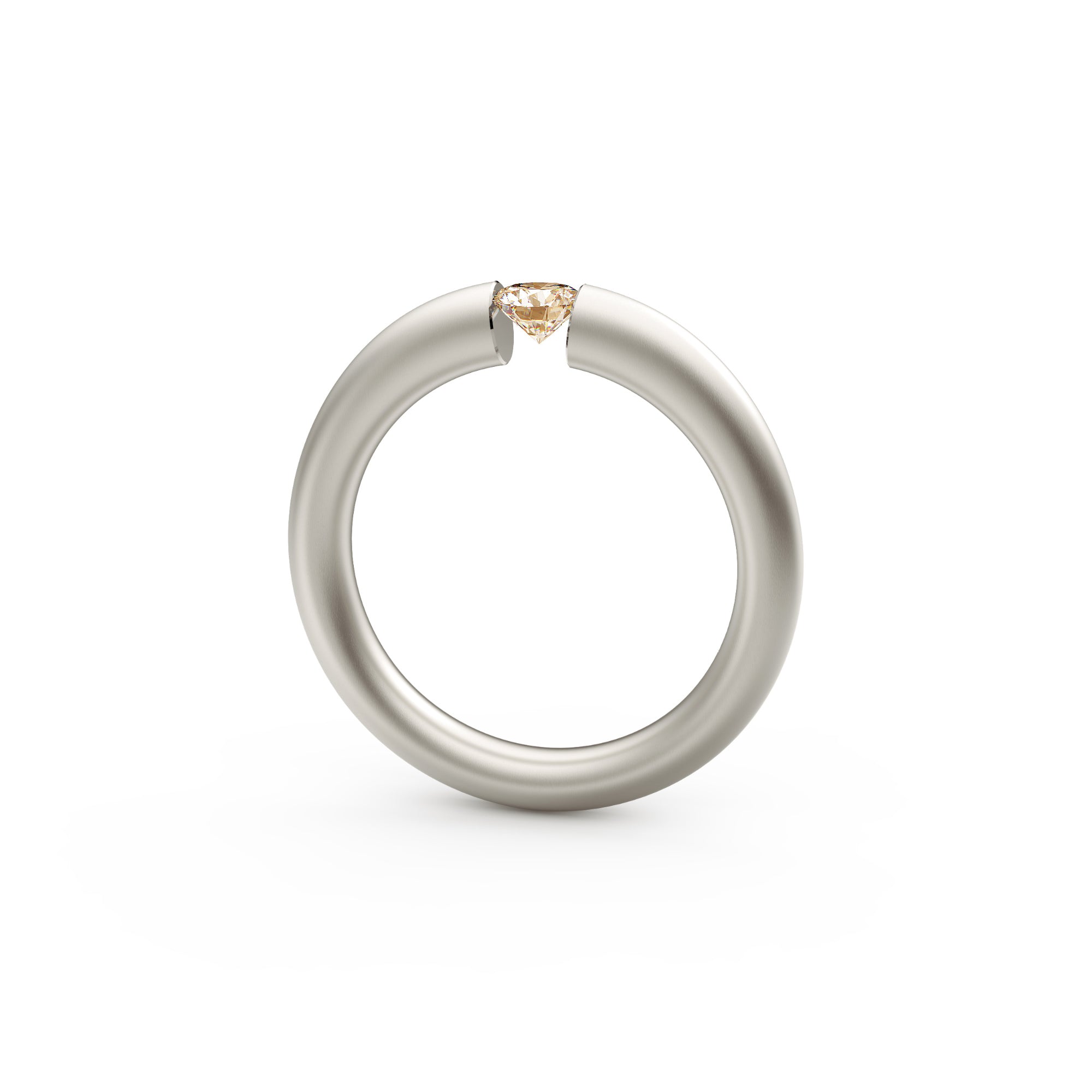 Niessing Spannring® Verlauf - N141790-3.3mm-0.25ct (25ct-cinnamon-satin-fg) mit Diamant