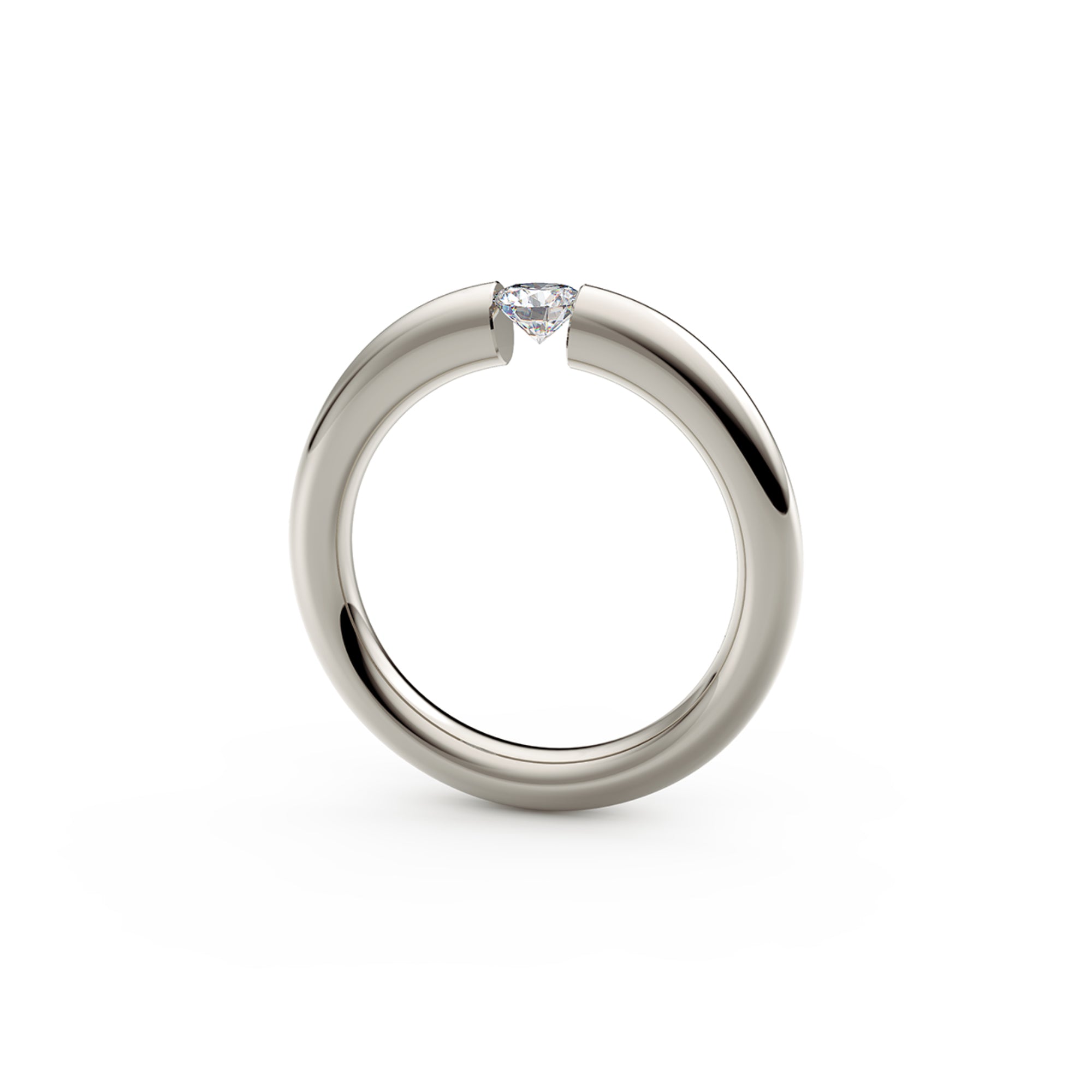 Niessing Spannring® Verlauf - N141790-3.3mm-0.25ct (25ct-fvs1-gloss-fg) mit Diamant