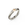 Niessing Spannring® Verlauf - N141790-3.7mm-0.5ct (5ct-cinnamon-gloss-fg) mit Diamant