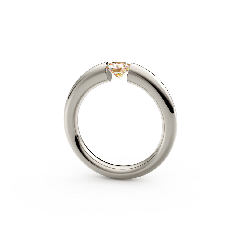 Niessing Spannring® Verlauf - N141790-3.7mm-0.5ct (5ct-cinnamon-gloss-fg) mit Diamant