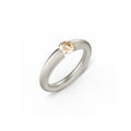 Niessing Spannring® Verlauf - N141790-3.7mm-0.5ct (5ct-cinnamon-satin-fg) mit Diamant