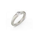 Niessing Spannring® Verlauf - N141790-3.7mm-0.5ct (5ct-fvs1-satin-fg) mit Diamant