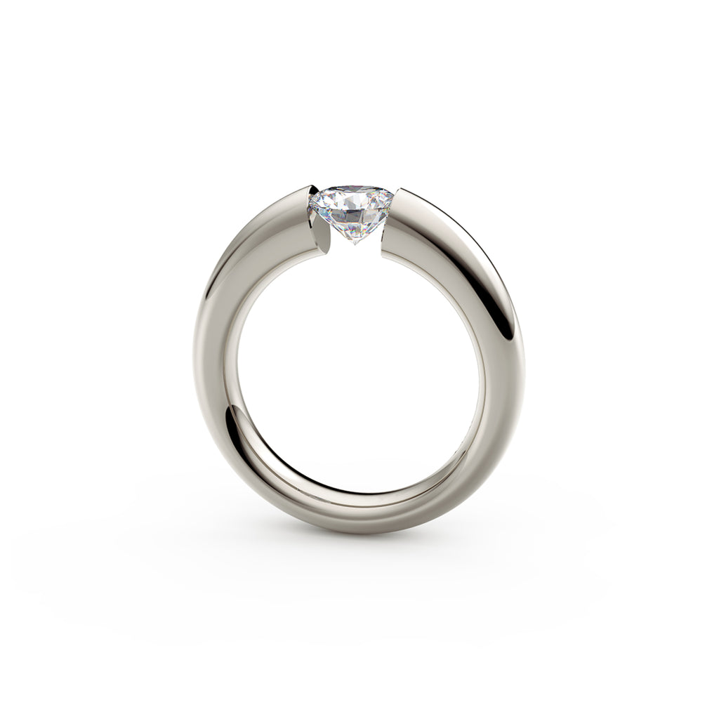 Niessing Spannring® Verlauf - N141790-4.5mm (5mm-1ct-fvs1-gloss-fg) mit Diamant