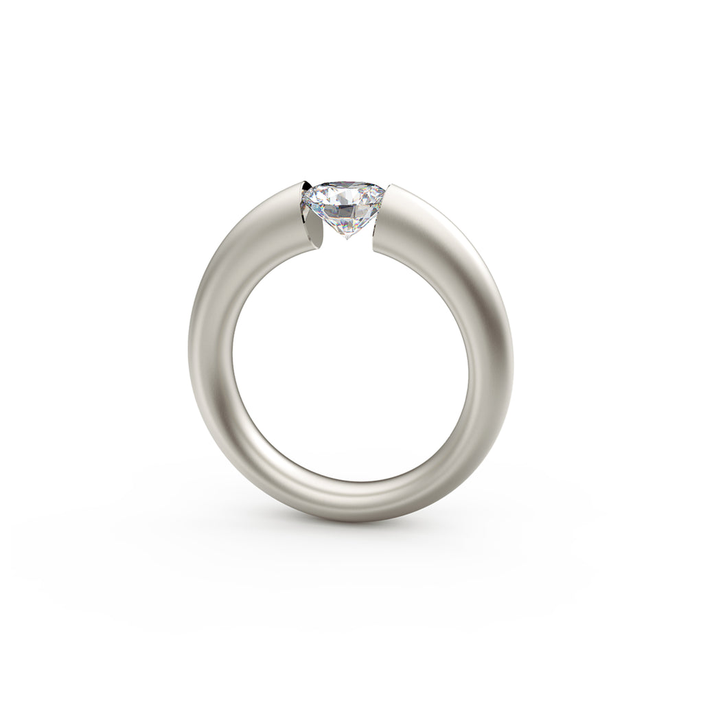 Niessing Spannring® Verlauf - N141790-4.5mm (5mm-1ct-fvs1-satin-fg) mit Diamant