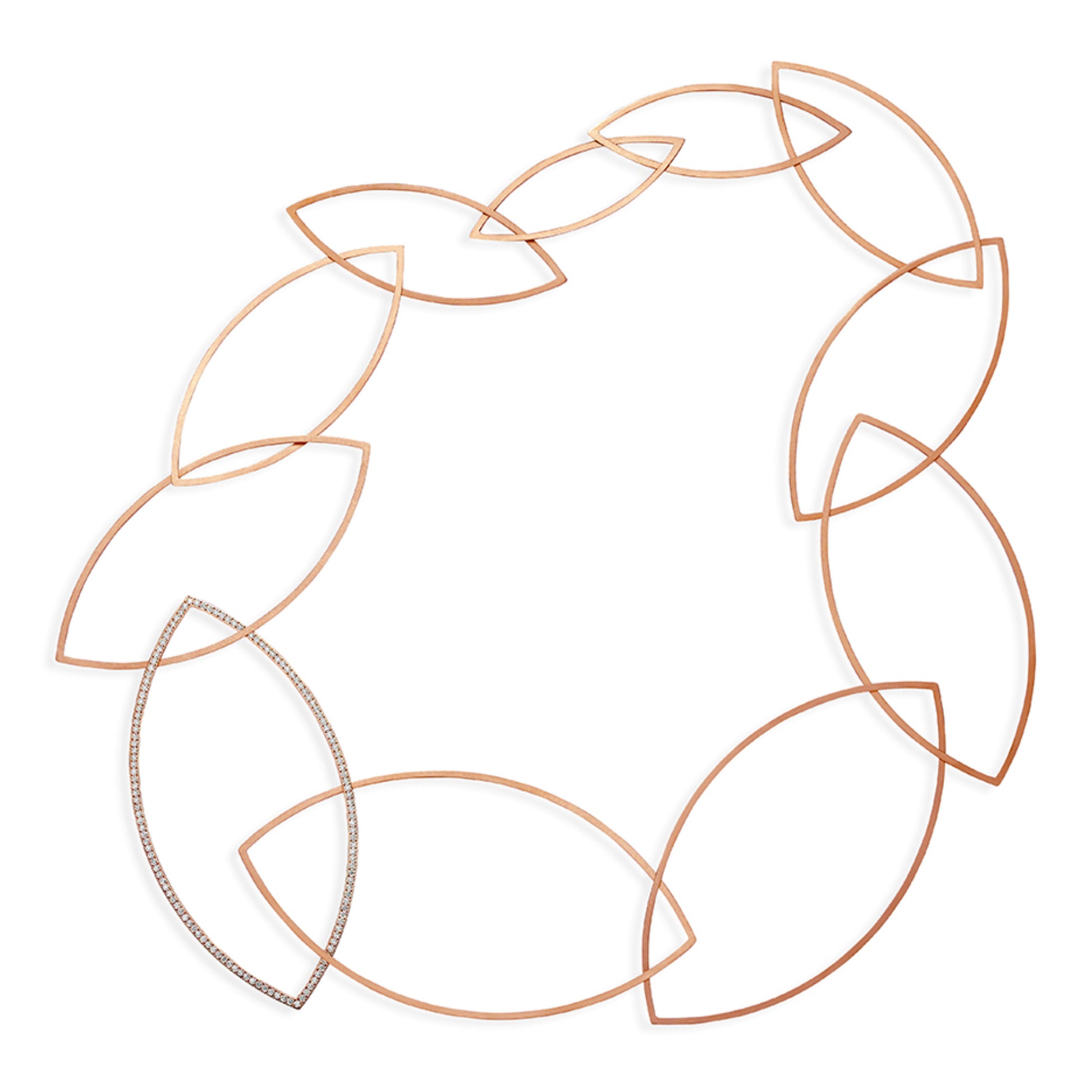 Niessing Spitzbogenkette Halskette (N363967-cr) mit Diamant