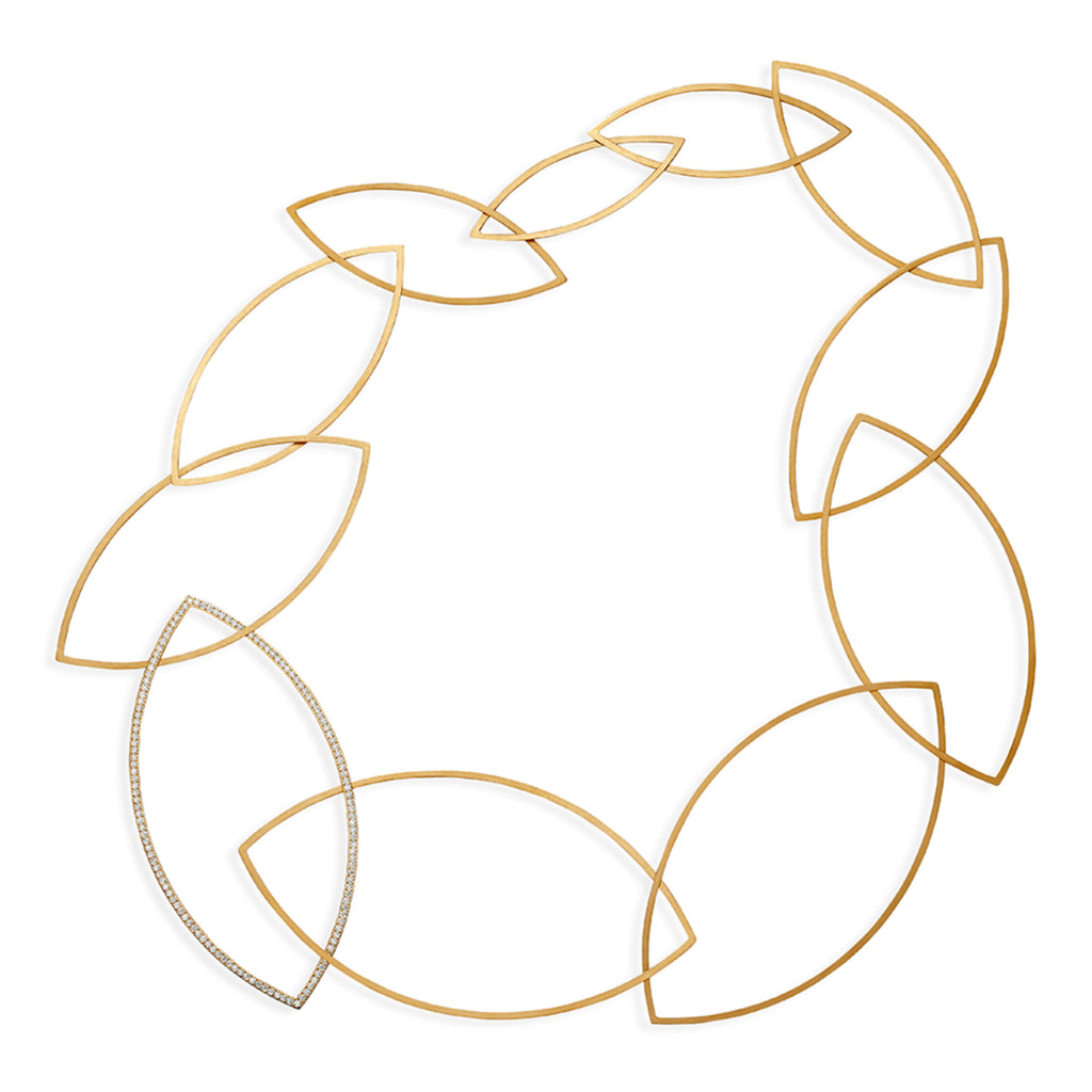 Niessing Spitzbogenkette Halskette (N363967-cy) mit Diamant