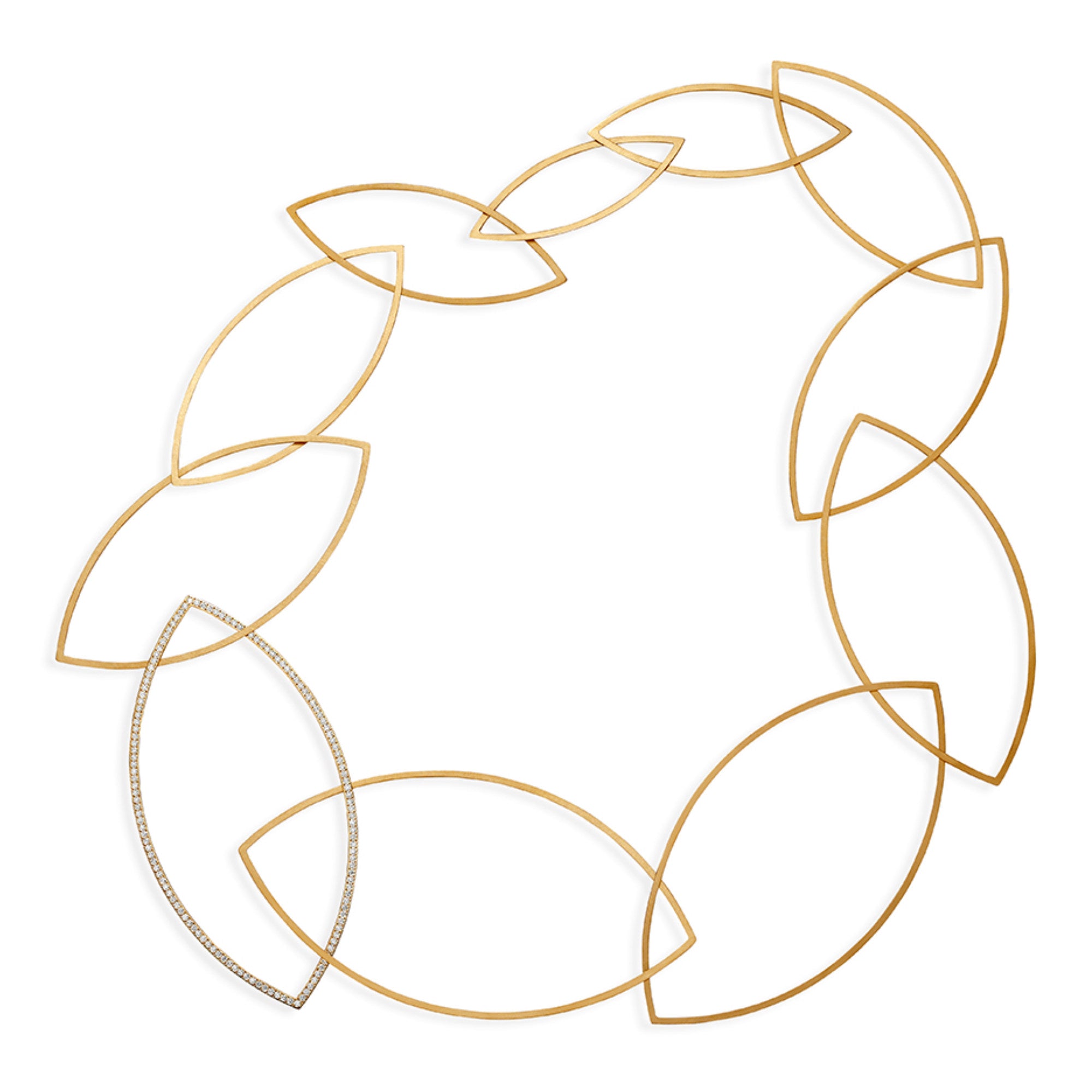 Niessing Spitzbogenkette Halskette (N363967-cy) mit Diamant