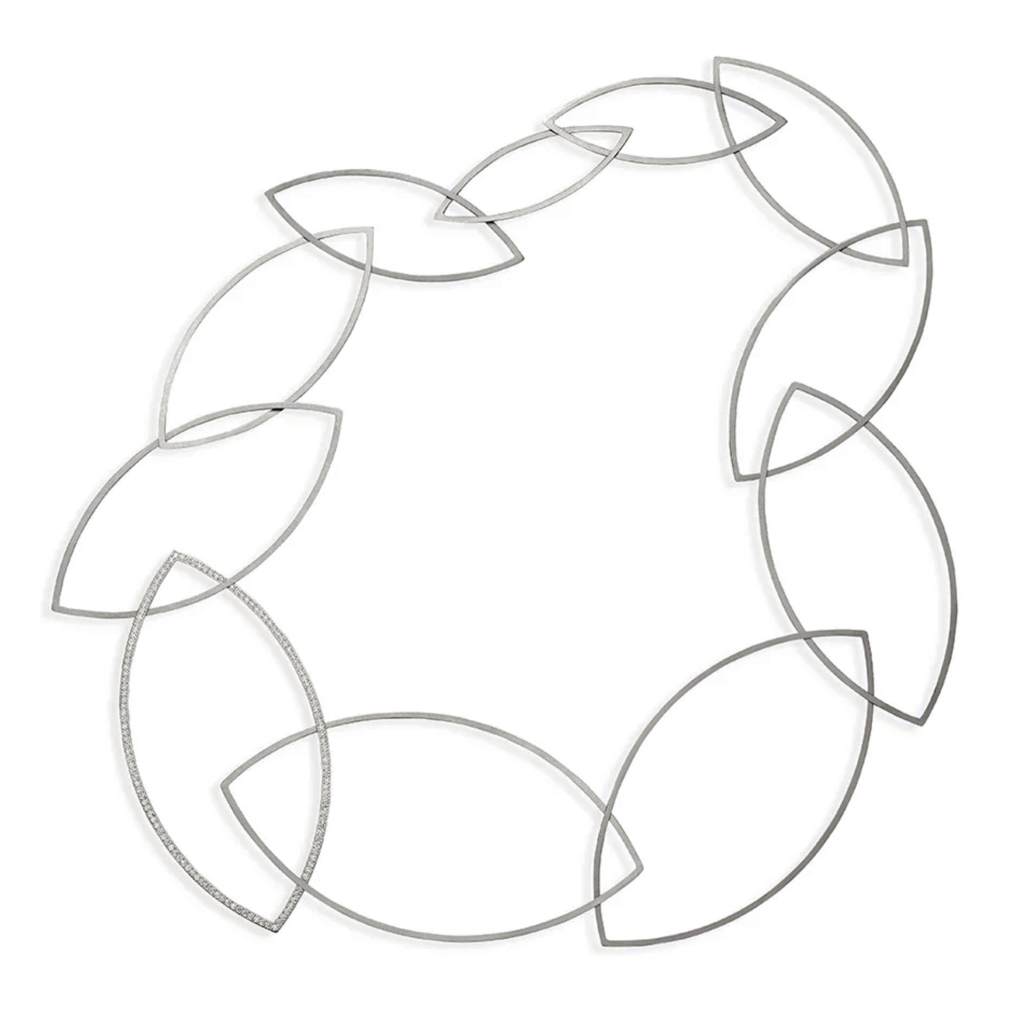 Niessing Spitzbogenkette Halskette (N363967-fg) mit Diamant