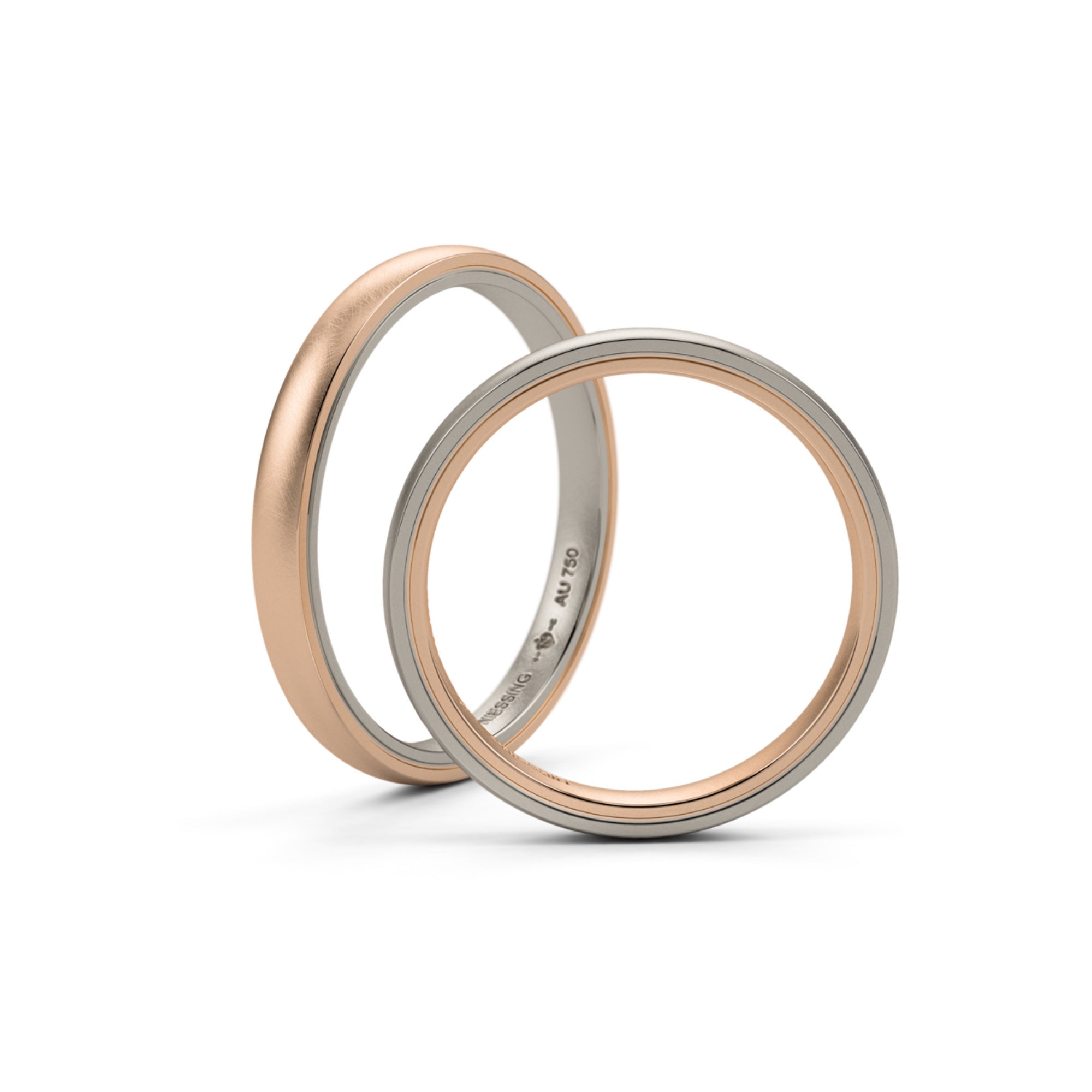 Niessing Tango Trauringe - N181030-2.5mm (5mm-nature-cr-fg)