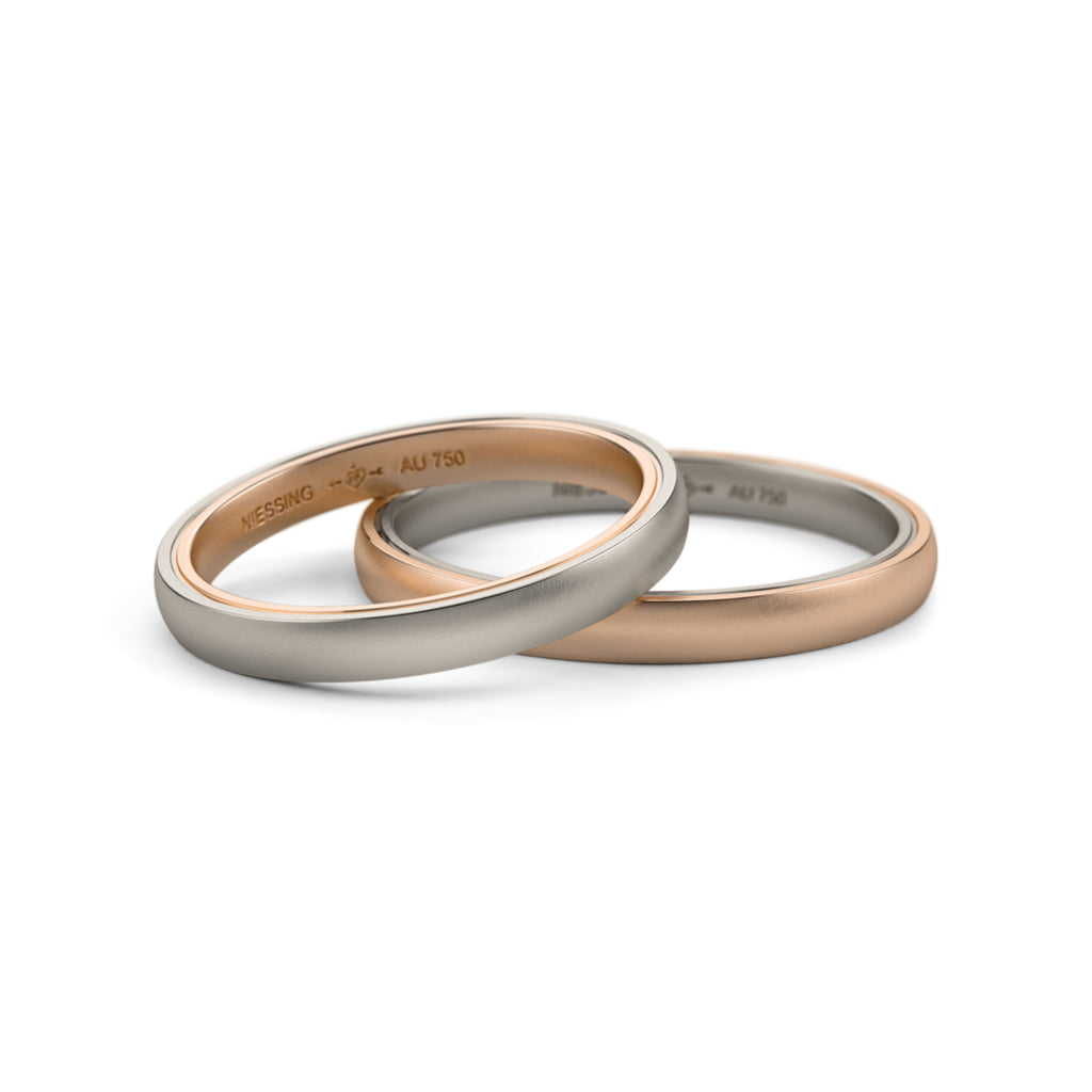 Niessing Tango Trauringe - N181030-2.5mm (5mm-nature-cr-fg)