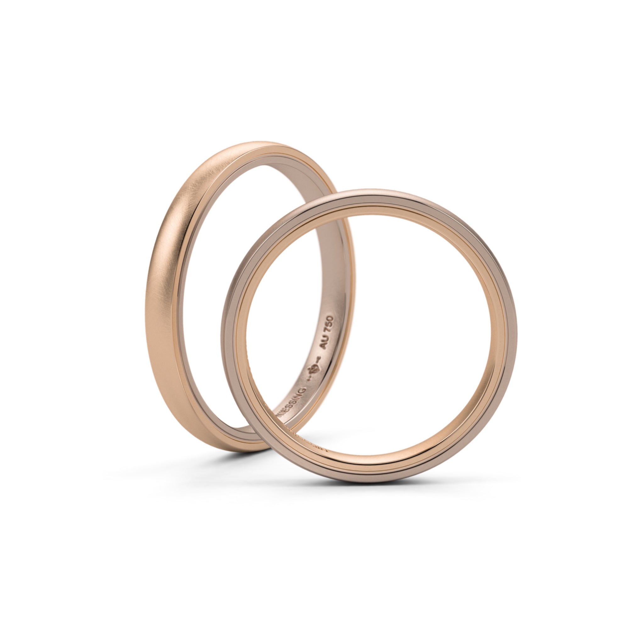 Niessing Tango Trauringe - N181030-2.5mm (5mm-nature-cr-rw)