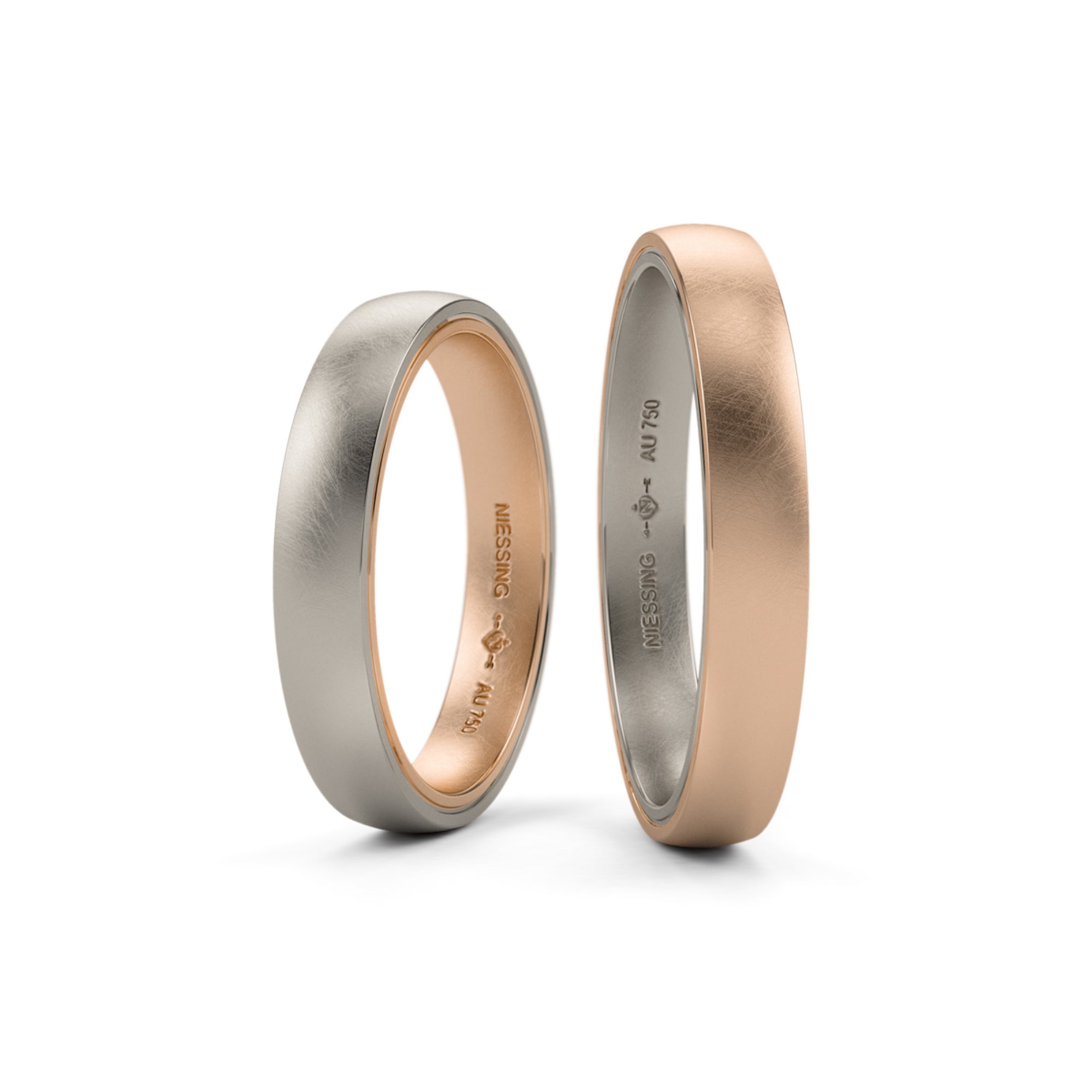Niessing Tango Trauringe - N181030-3.5mm (5mm-nature-cr-fg)