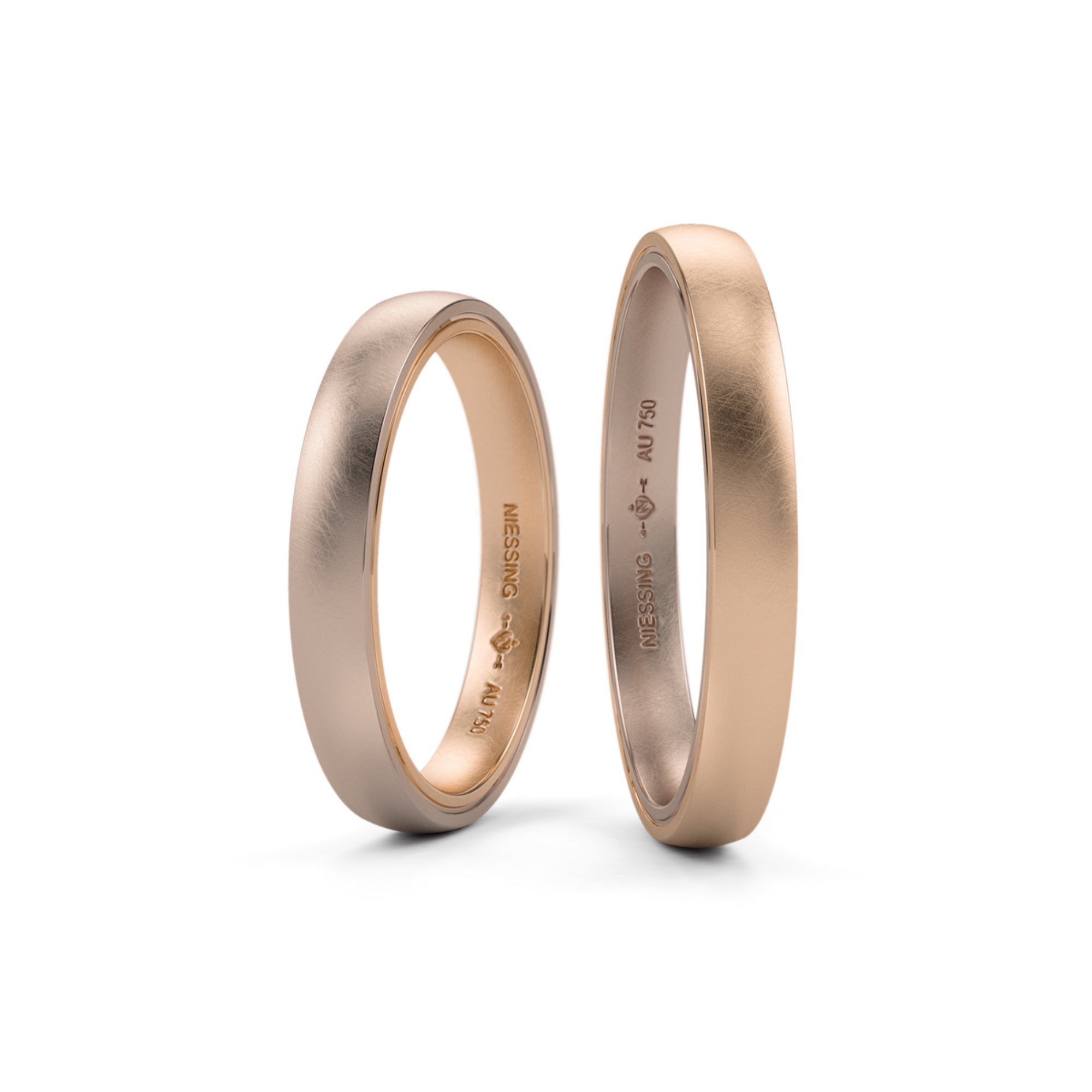 Niessing Tango Trauringe (N181030-3mm-nature-cr-rw)
