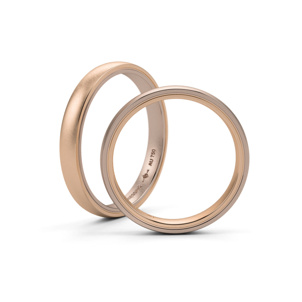 Niessing Tango Trauringe (N181030-3mm-nature-cr-rw)