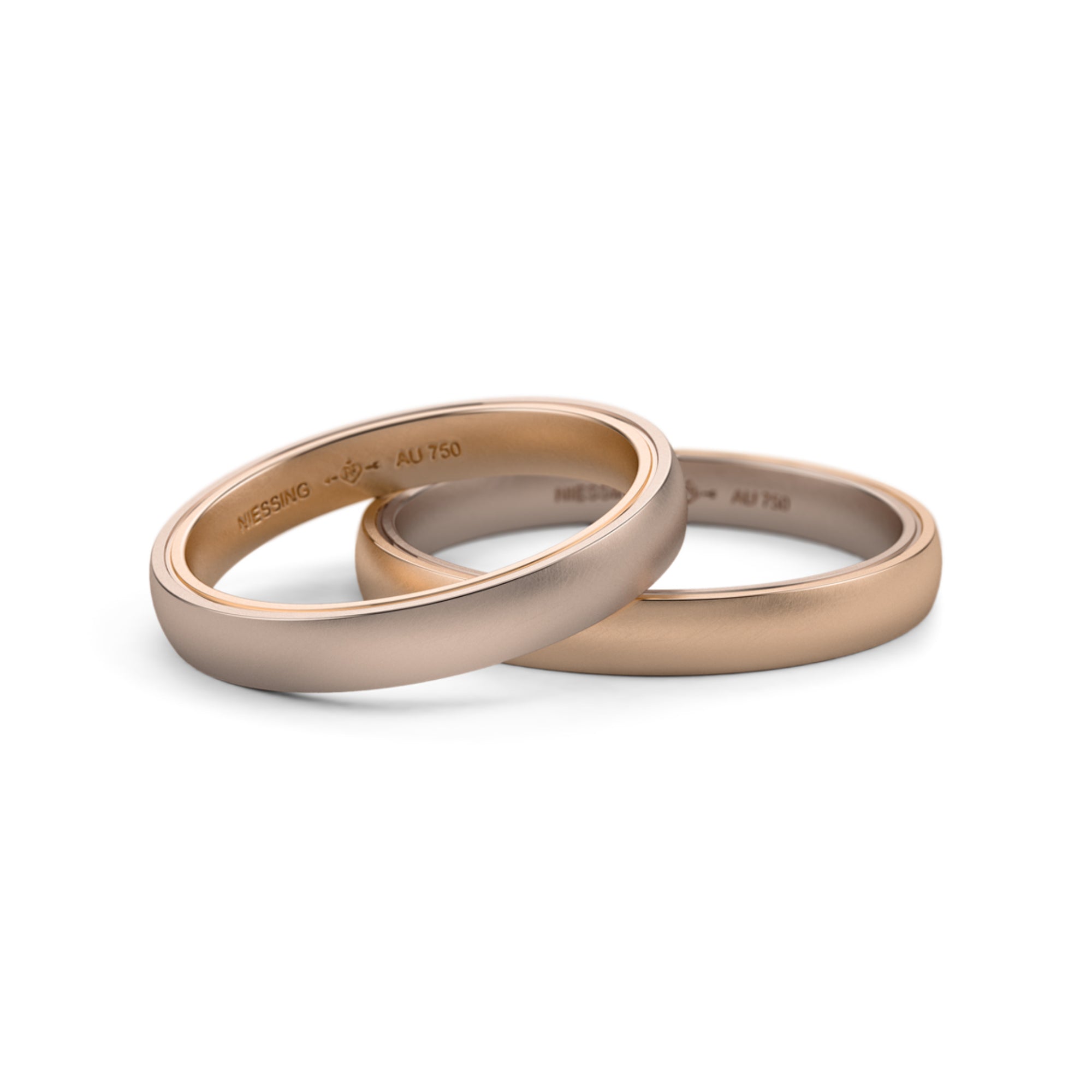 Niessing Tango Trauringe (N181030-3mm-nature-cr-rw)