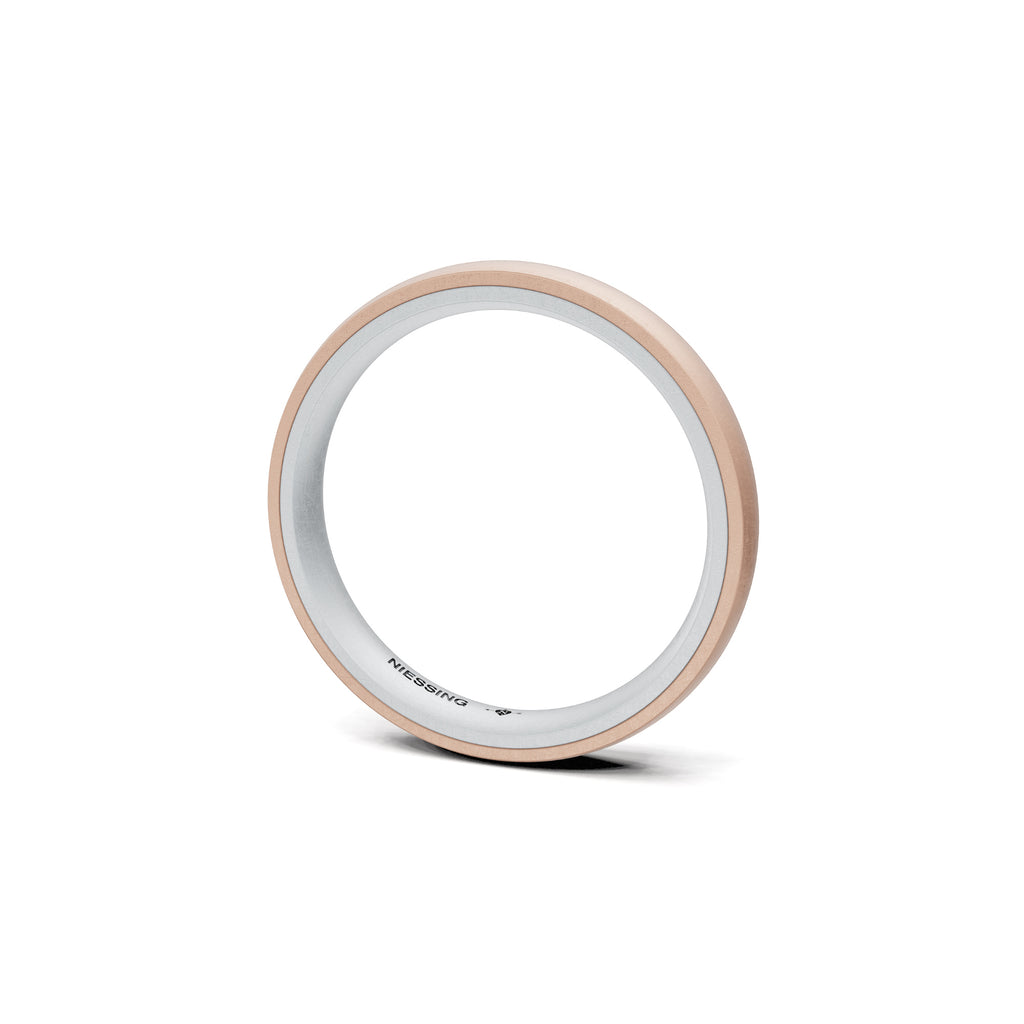 Niessing Tango Trauring (N181030-3mm-nature-pt-rw) aus Platin