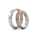 Niessing Tango Trauringe (N181030-4mm-satin-pt-rw) aus Platin