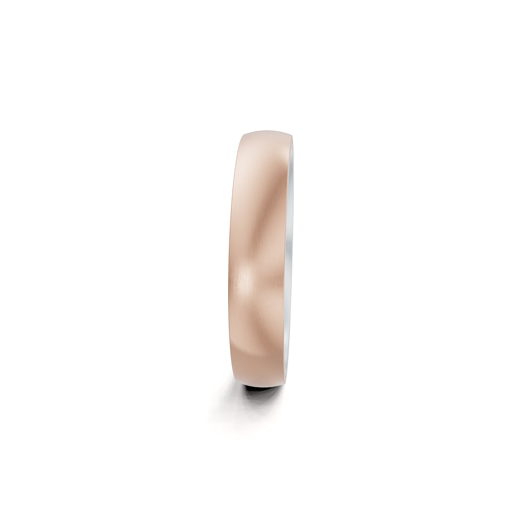 Niessing Tango Trauringe (N181030-4mm-satin-pt-rw) aus Platin