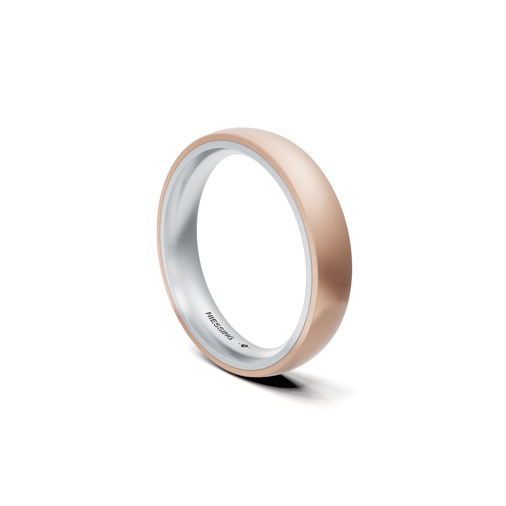 Niessing Tango Trauring (N181030-4mm-satin-pt-rw) aus Platin