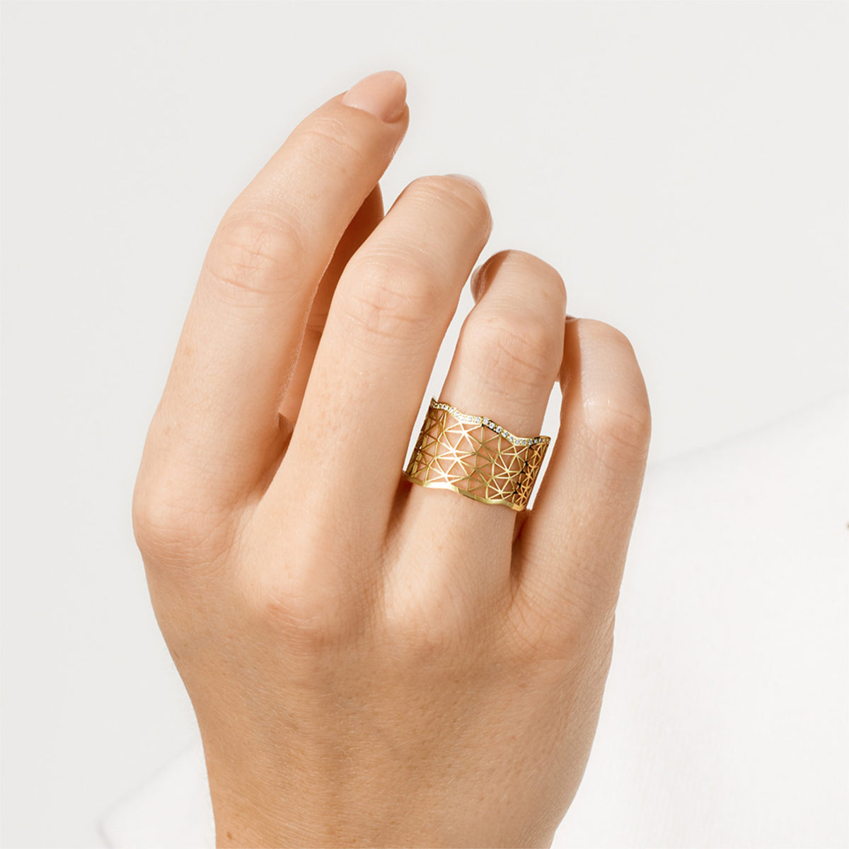 Niessing Topia Vision Ring - N381912-14.4mm (4mm-47br-cy) mit Diamant