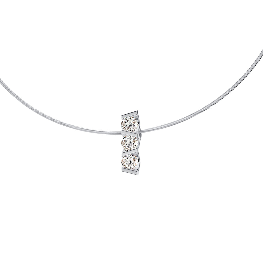 Niessing Vivida Anhänger - N403943-4mm-0.23ct (23ct-pt) aus Platin mit Diamant