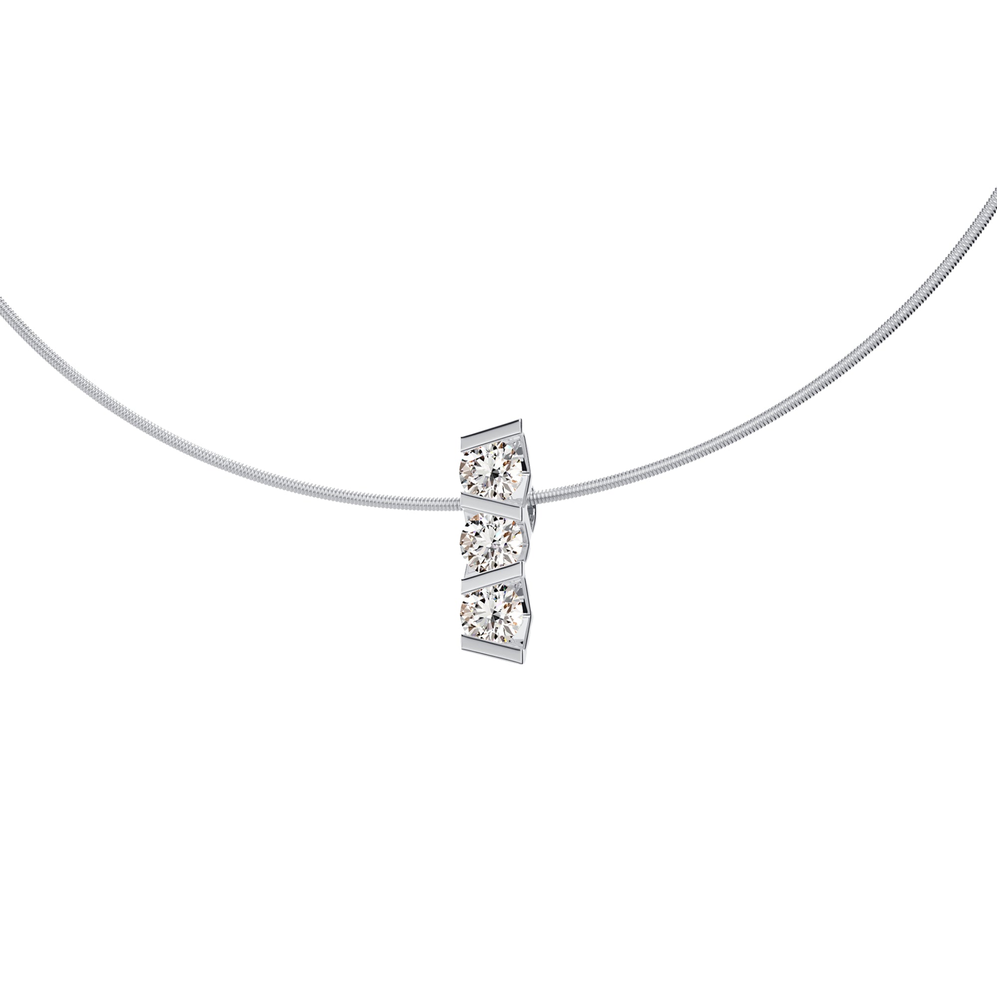 Niessing Vivida Anhänger - N403943-4mm-0.23ct (23ct-pt) aus Platin mit Diamant